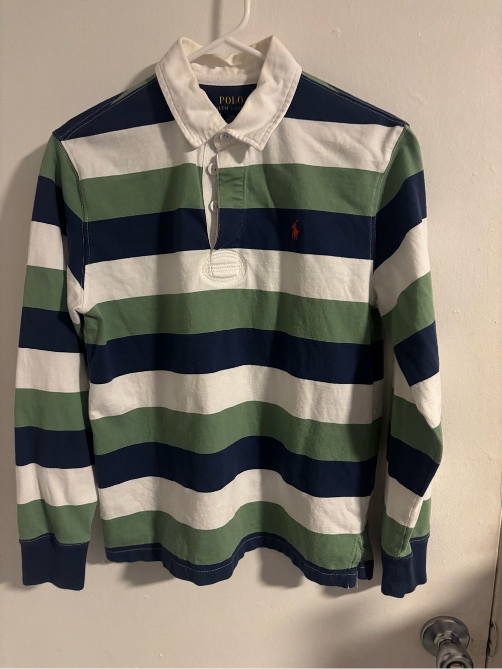 Polo Ralph Lauren Youth L (14-16) Striped Long Sleeve Rugby Shirt